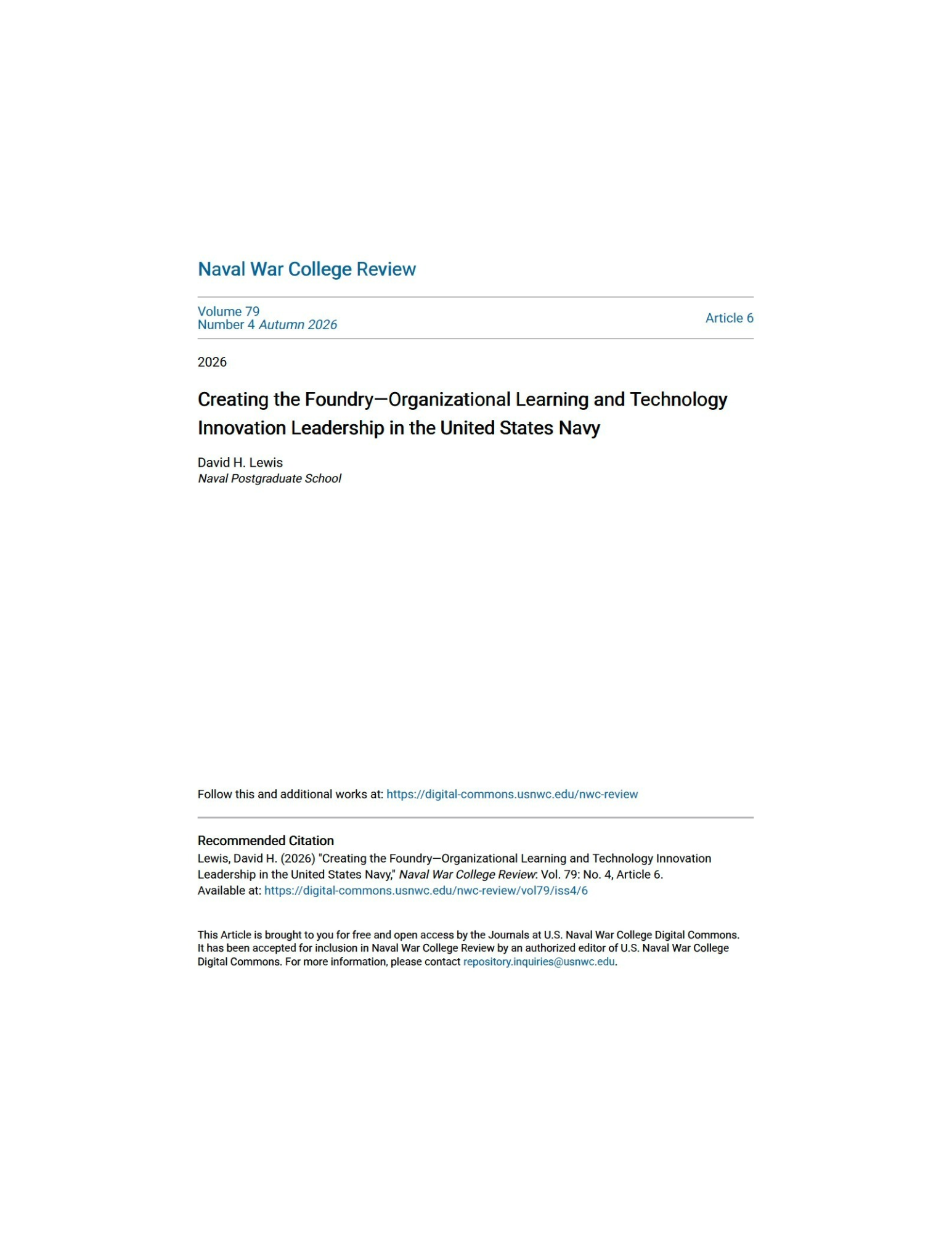 Unmanned Systems and Naval Power